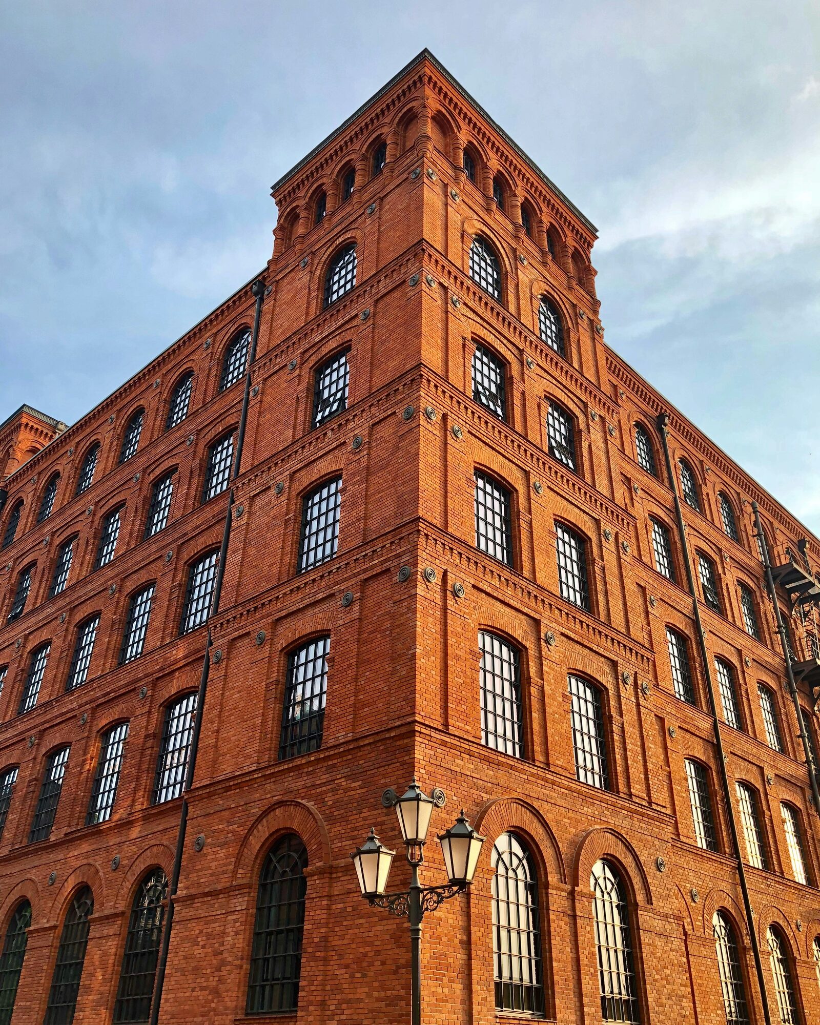 Professional masonry restoration work being performed on historic facade